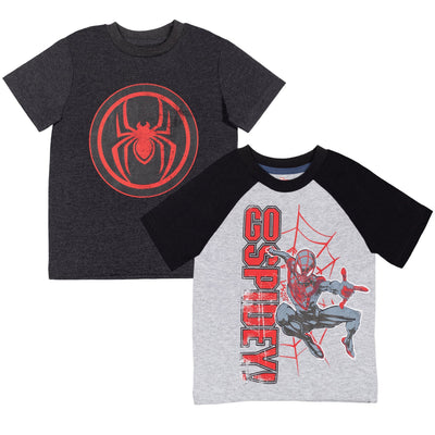 Marvel Spider - Man Miles Morales 2 Pack T - Shirts - imagikids