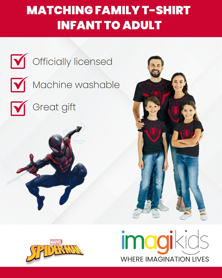 Marvel Spider - Man Miles Morales Matching Family Cosplay T - Shirt - imagikids