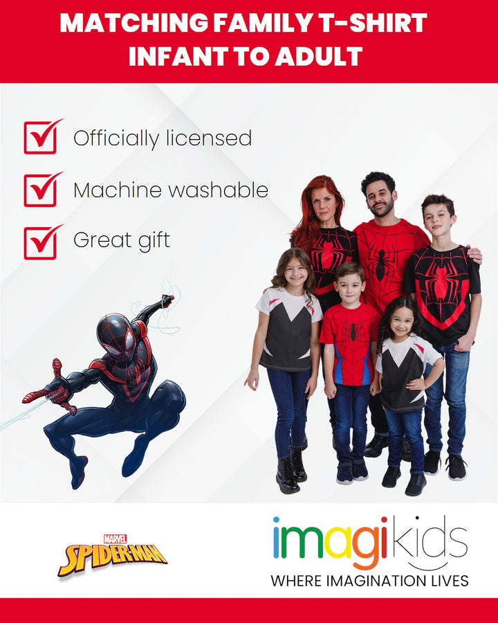 Marvel Spider - Man Miles Morales Matching Family Cosplay T - Shirt - imagikids