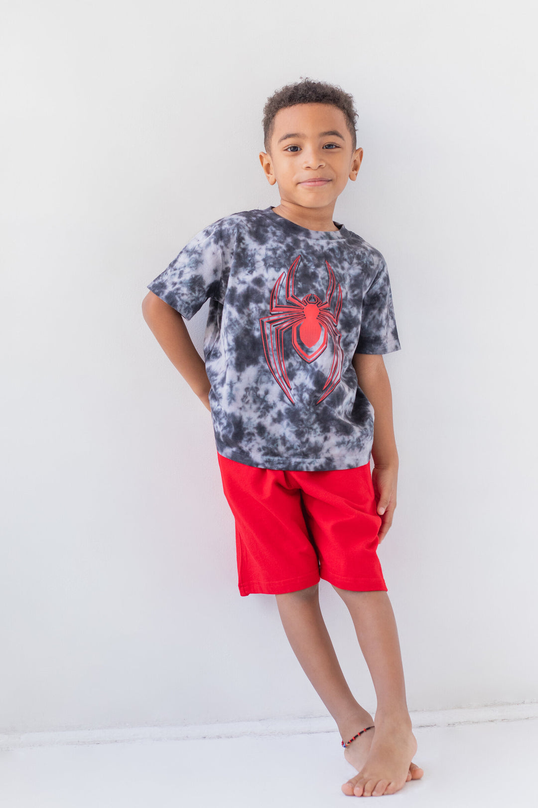 Marvel Miles Morales Graphic T-Shirt & French Terry Shorts