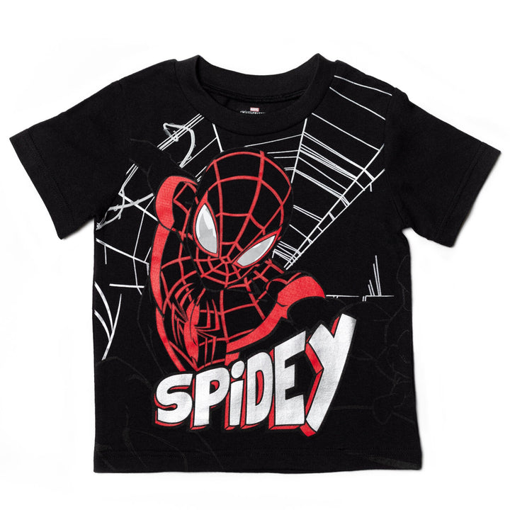 Marvel Spider - Man Miles Morales T - Shirt and Mesh Shorts Outfit Set - imagikids