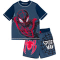 Marvel Spider-Man Miles Morales UPF 50+ Rash Guard Swim Trunks Outfit Set