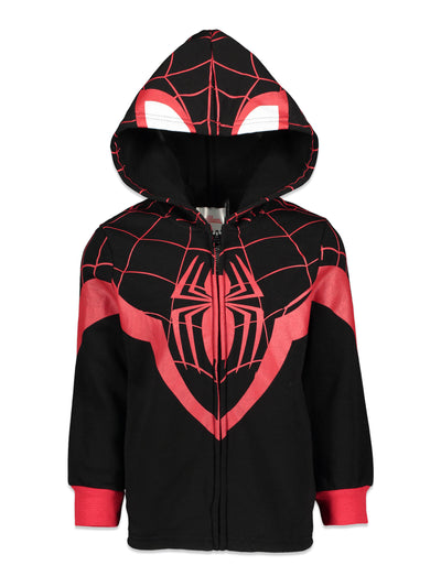 Marvel Spider-Man Miles Morales Zip Up Hoodie