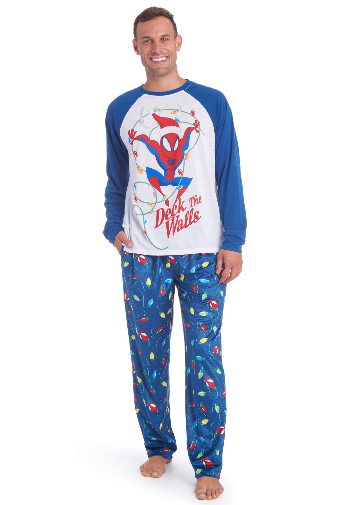 Marvel Spiderman Boys Pajama Set | Kids Superhero Long Sleeve Long Leg Graphic PJs in Red & Blue | Sleepwear Merchandise Gift Marvel Spiderman Boys Pajama Set | Kids Superhero Long Sleeve Long Leg Graphic PJs in Red & Blue | Sleepwear Merchandise Gift