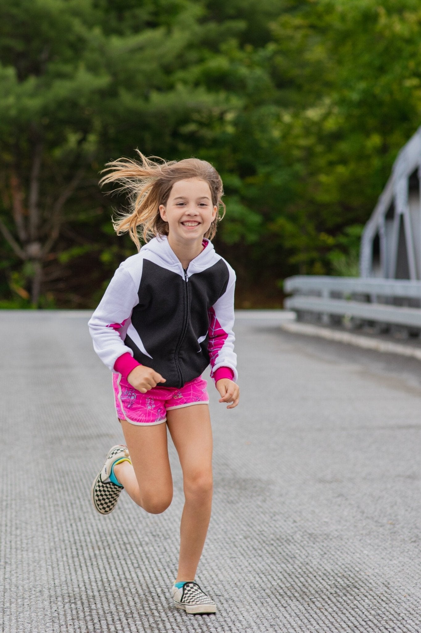 Marvel Spider-Man Spider-Gwen Fleece Zip Up Hoodie | imagikids
