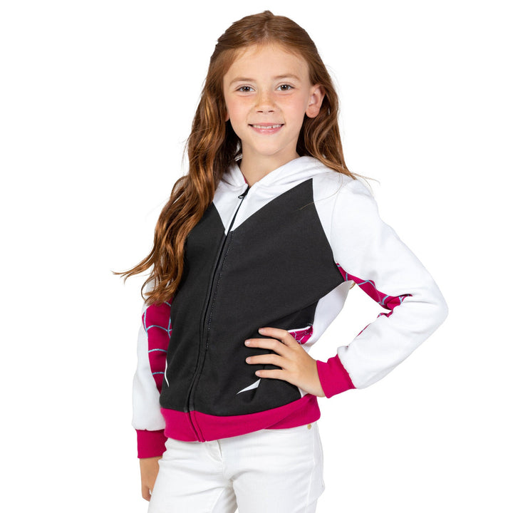 Marvel Spider - Man Spider - Gwen Fleece Zip Up Hoodie - imagikids