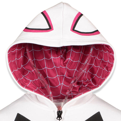 Marvel Spider-Man Spider-Gwen Fleece Zip Up Hoodie