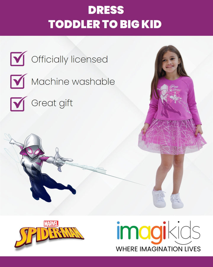 Marvel Spider - Man Spider - Gwen French Terry Dress - imagikids