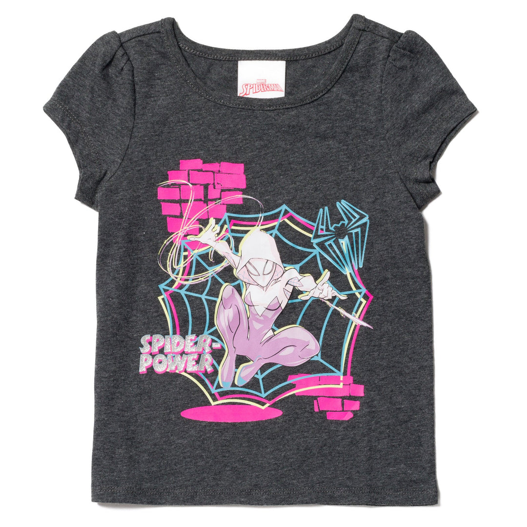 Marvel Spider - Man Spider - Gwen T - Shirt Tulle Skirt and Headband 3 Piece Outfit Set - imagikids