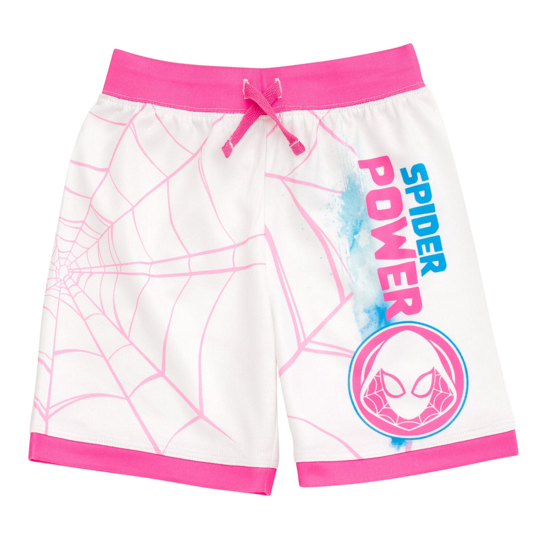 Marvel Spider - Man Spider - Gwen Tank Top and Bike Shorts Outfit Set - imagikids