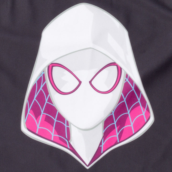 Marvel Spider - Man Spider - Gwen UPF 50+ Rash Guard Bikini Bottom Swimsuit Set - imagikids