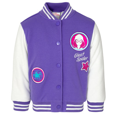 Marvel Spider-Man Spider-Gwen Varsity Bomber Jacket