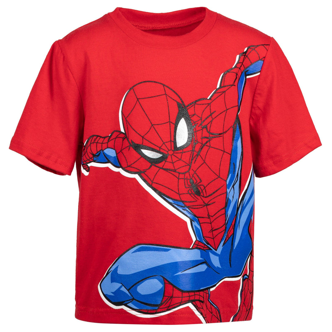 Marvel Spider - Man T - Shirt and French Terry Shorts Outfit Set - imagikids