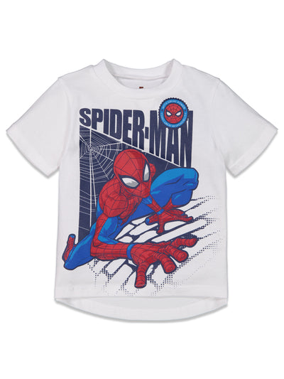 Marvel Spider-Man T-Shirt and French Terry Shorts Outfit Set