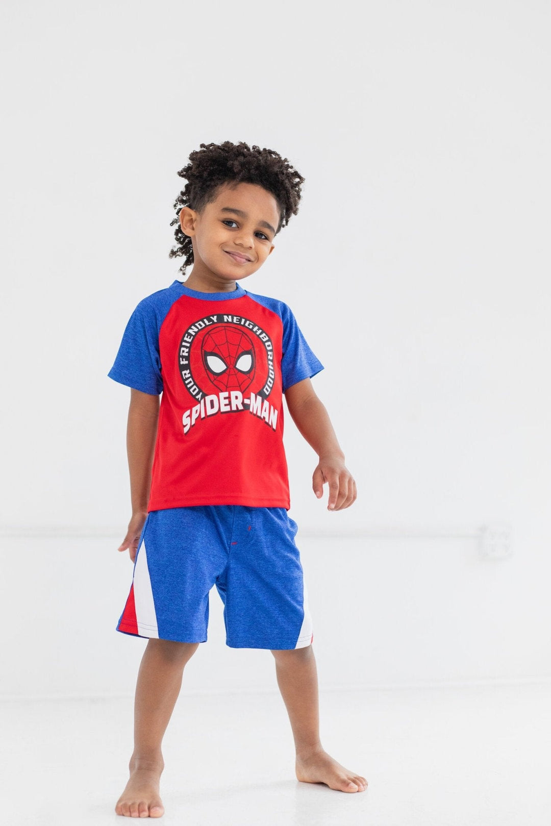 Marvel Spider - Man T - Shirt Tank Top and Shorts 3 Piece Outfit Set Toddler to Big Kid - imagikids