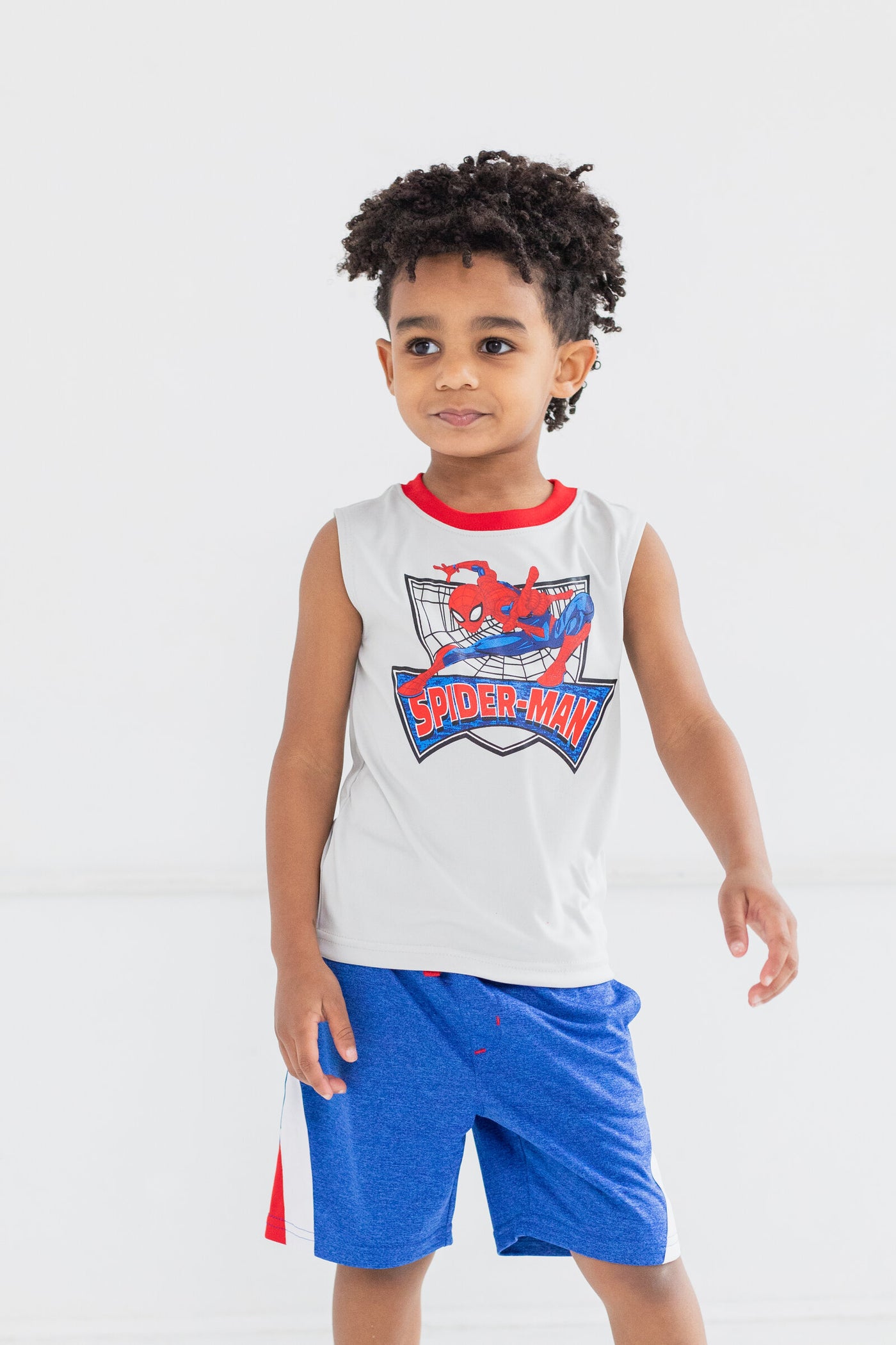 Marvel Spider-Man T-Shirt Tank Top and Shorts 3 Piece Outfit Set Toddler to Big Kid