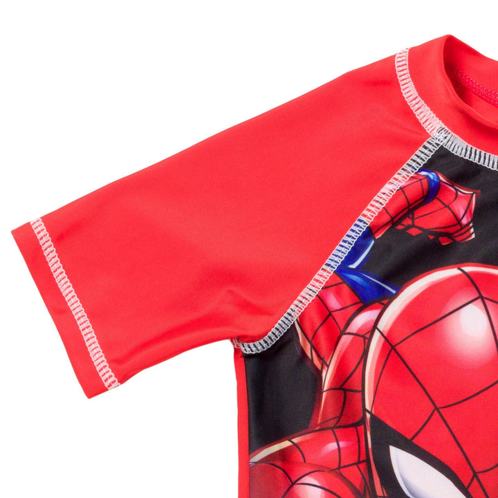 Marvel Spider - Man UPF 50+ Rash Guard Swim Shirt - imagikids