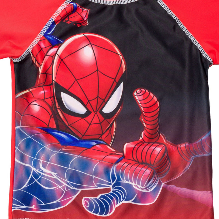 Marvel Spider - Man UPF 50+ Rash Guard Swim Shirt - imagikids