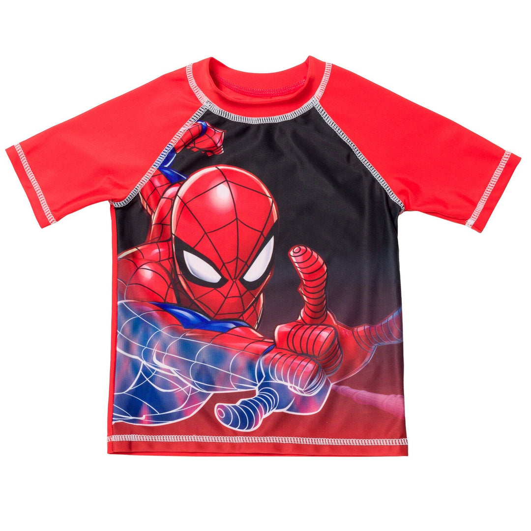 Marvel Spider - Man UPF 50+ Rash Guard Swim Shirt - imagikids