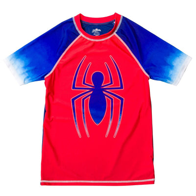 Marvel Spider - Man UPF 50+ Rash Guard Swim Shirt - imagikids