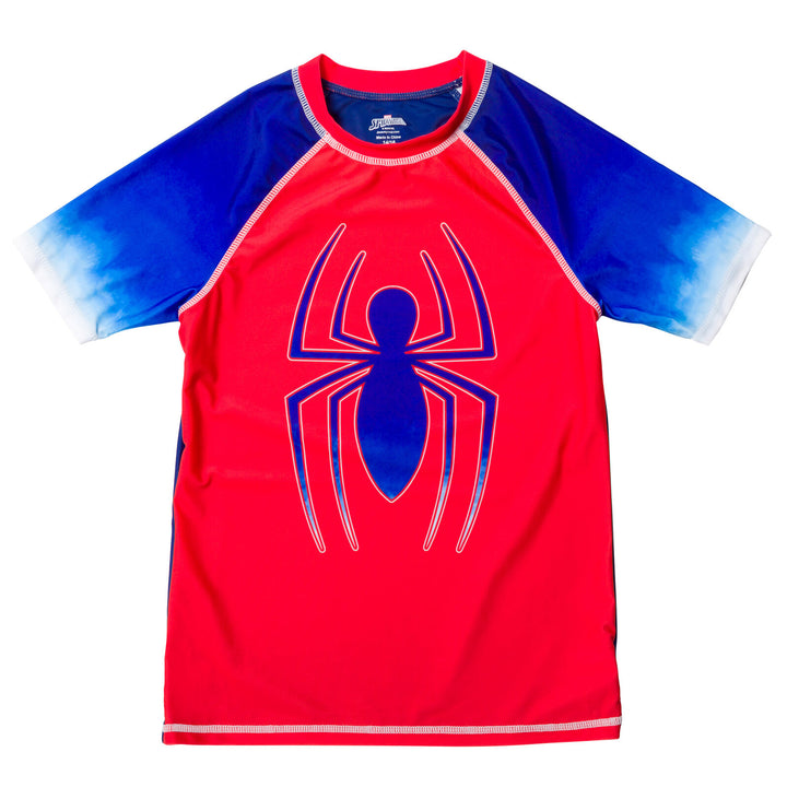 Marvel Spider-Man UPF 50+ Rash Guard Swim Shirt