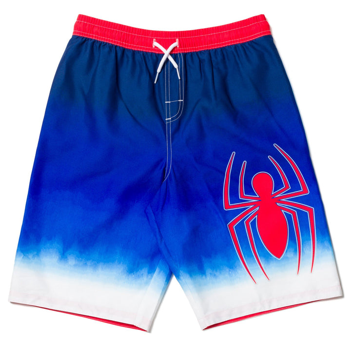 Marvel Spider - Man UPF 50+ Rash Guard Swim Trunks Outfit Set - imagikids