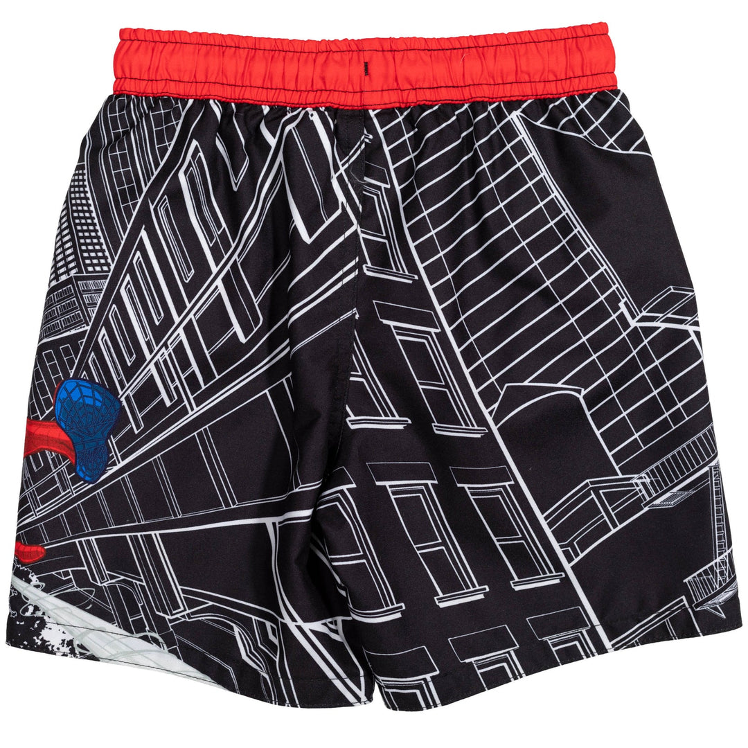 Marvel Spider - Man UPF 50+ Swim Trunks Bathing Suit - imagikids