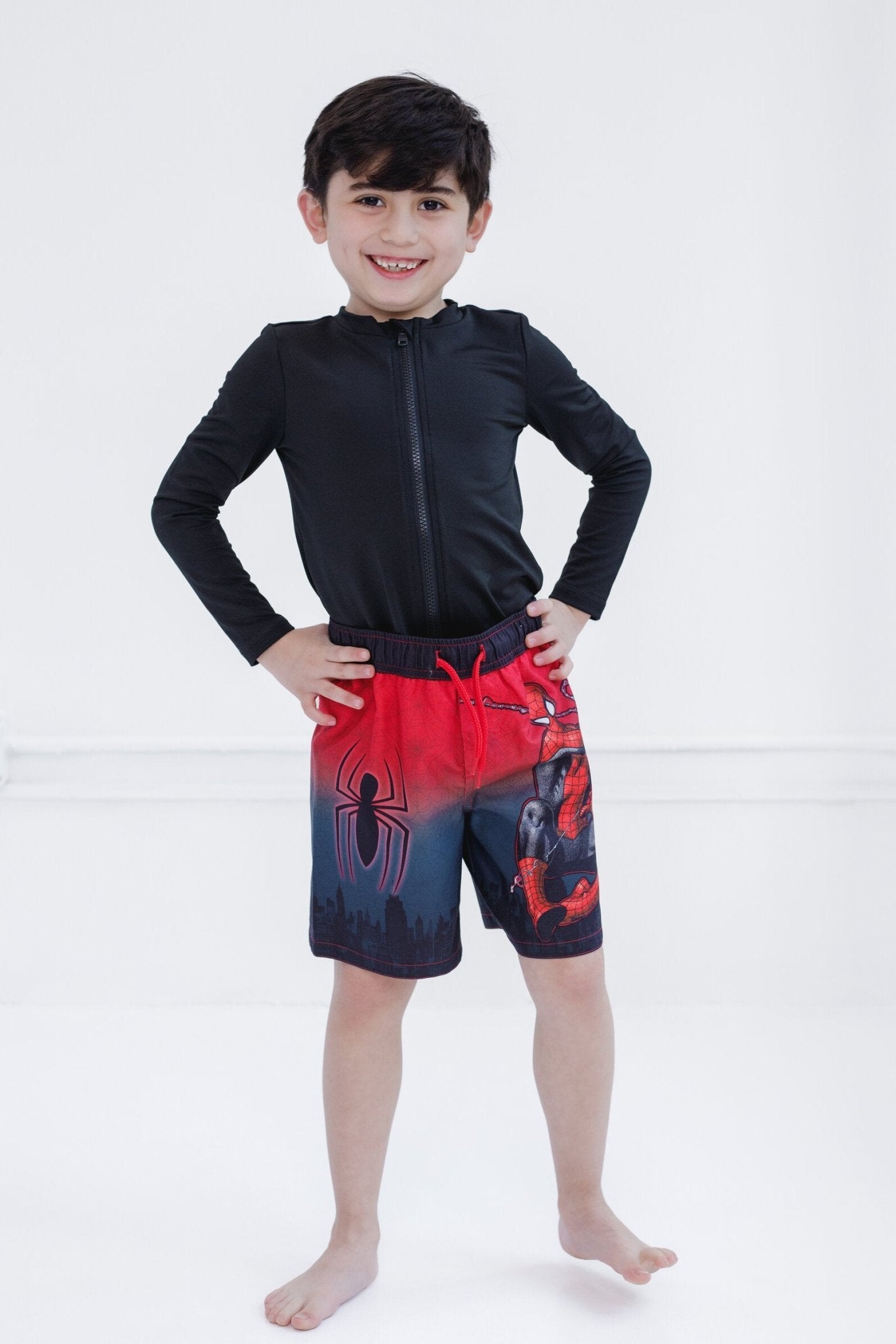 Marvel Spider - Man UPF 50+ Swim Trunks Bathing Suit - imagikids