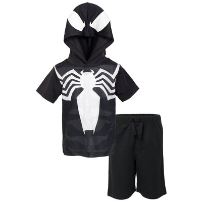 Marvel Spider - Man Venom Athletic T - Shirt Mesh Shorts Outfit Set - imagikids