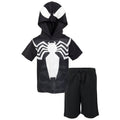 Marvel Spider-Man Venom Athletic T-Shirt Mesh Shorts Outfit Set