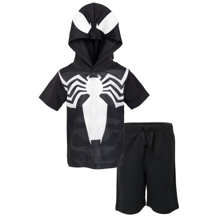 Marvel Spider - Man Venom Athletic T - Shirt Mesh Shorts Outfit Set - imagikids