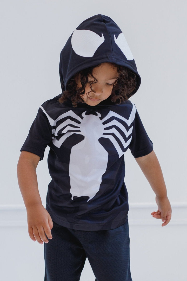 Marvel Spider - Man Venom Athletic T - Shirt Mesh Shorts Outfit Set - imagikids