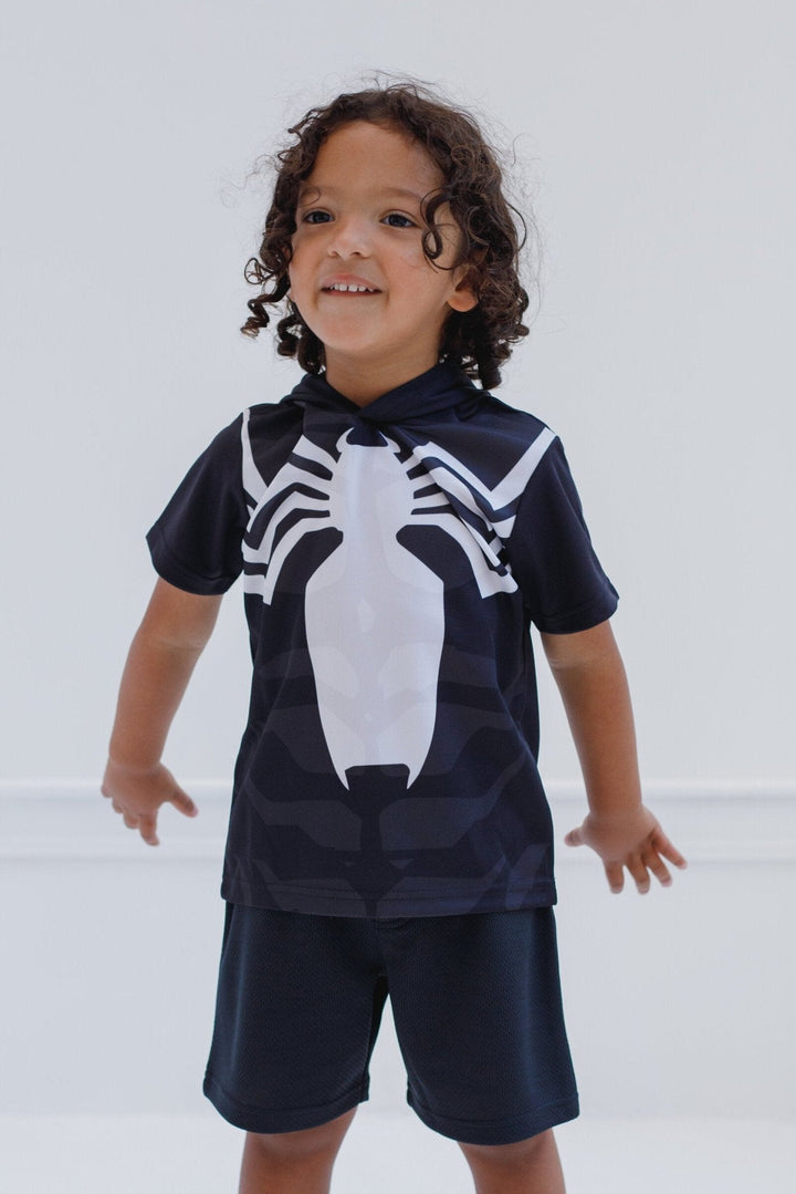 Marvel Spider - Man Venom Athletic T - Shirt Mesh Shorts Outfit Set - imagikids