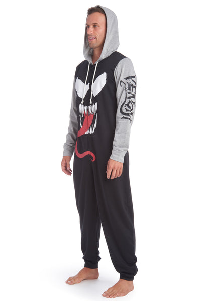 Marvel Spider-Man Venom Fleece Zip Up Pajama Coverall
