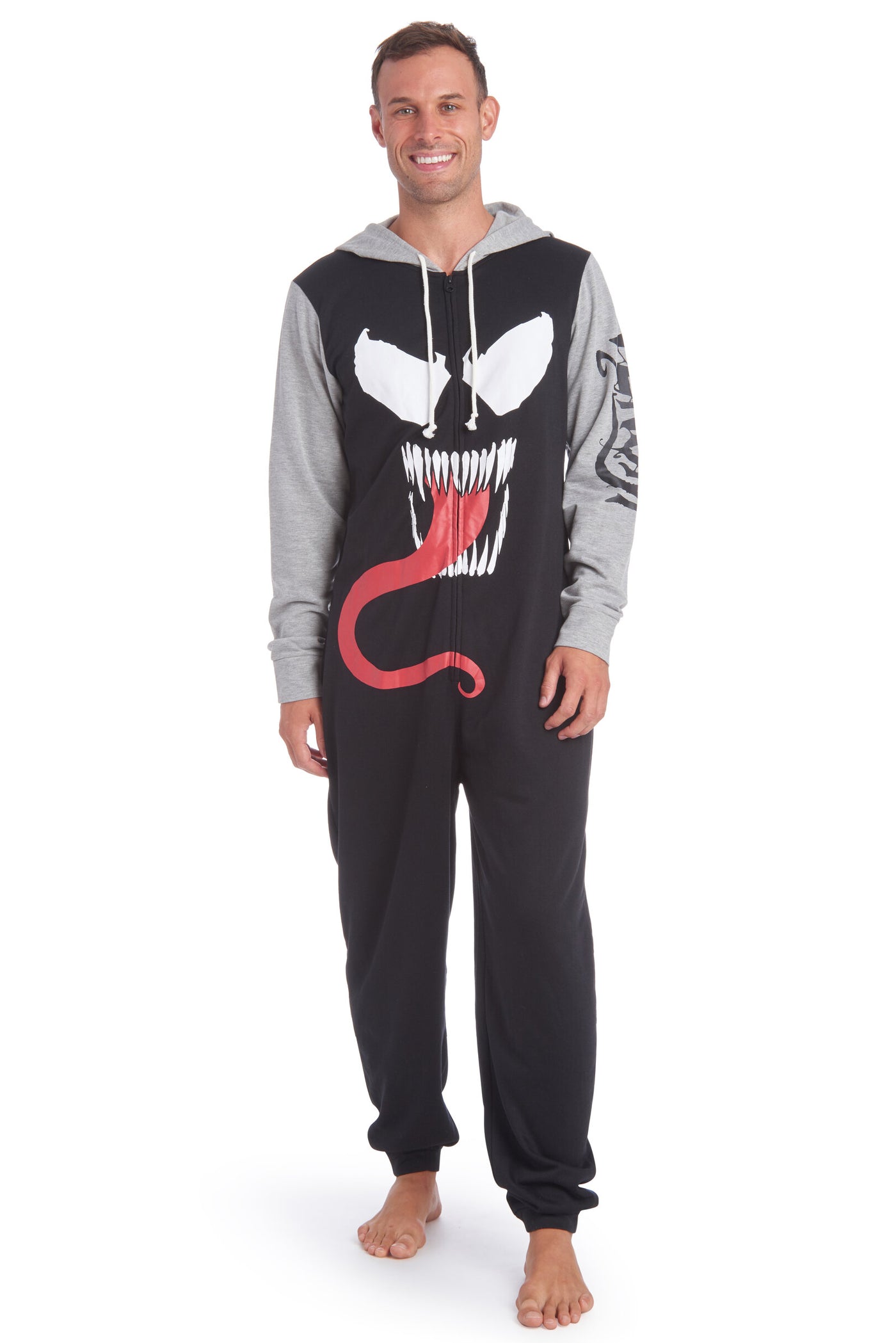Marvel Spider-Man Venom Fleece Zip Up Pajama Coverall