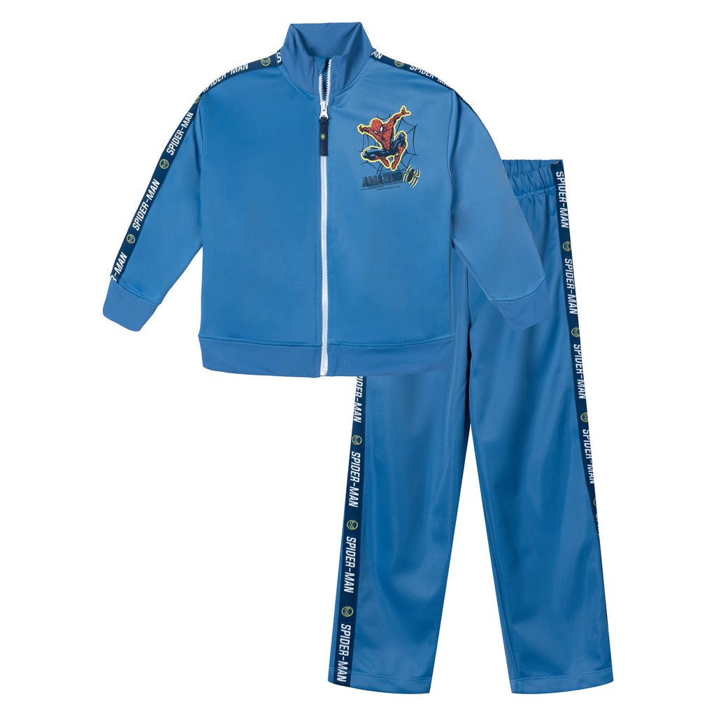 Marvel Spider-Man Zip Up Jacket and Pants Tracksuit Outfit Set