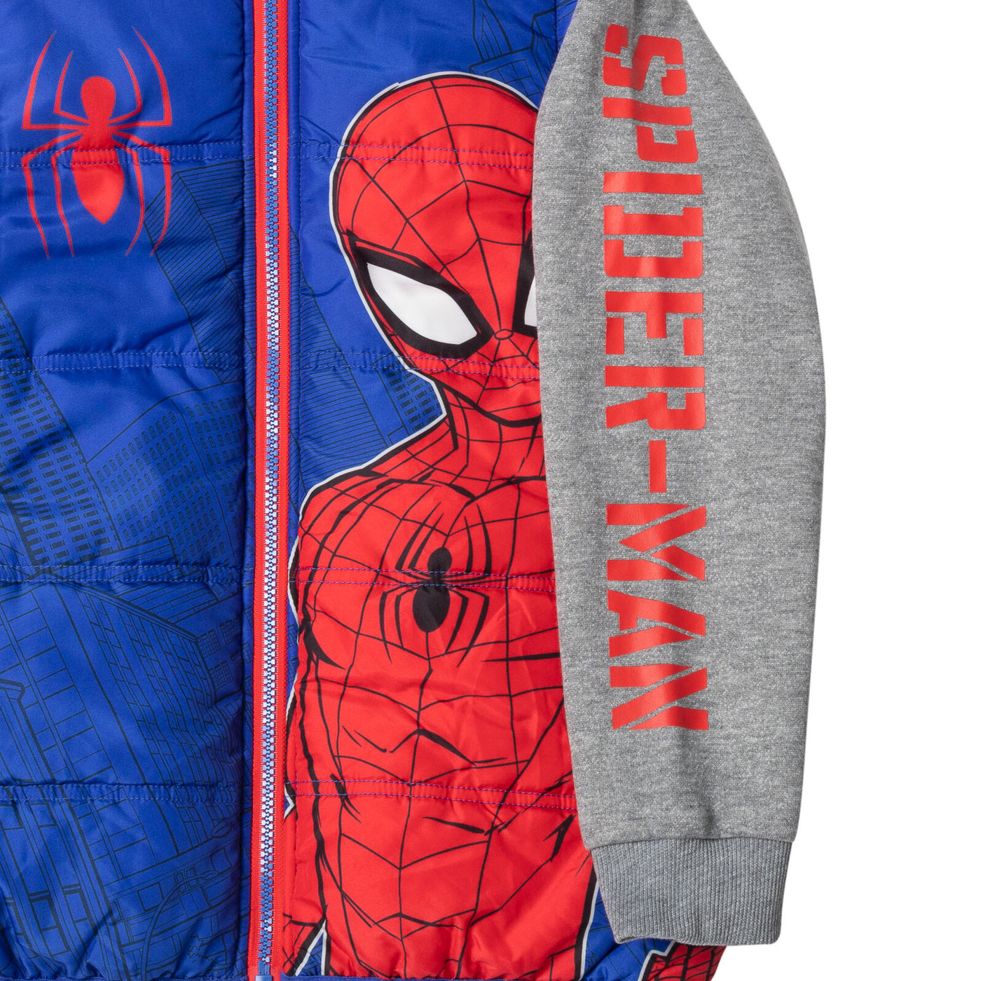 Marvel Spider-Man Zip Up Vest 2fer Jacket