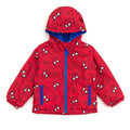 Marvel Spider-Man Zip Up Waterproof Hooded Rain Jacket Coat