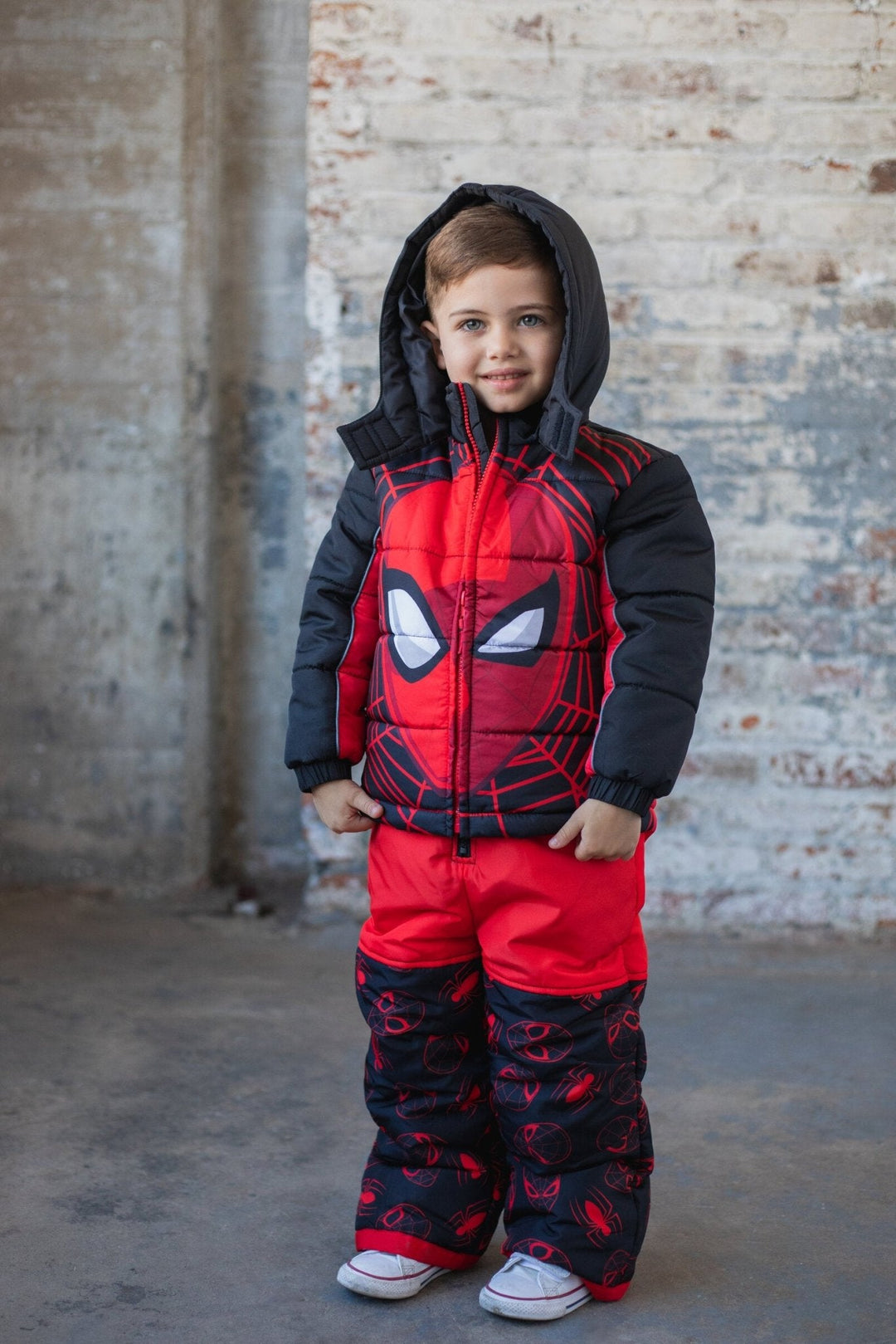 Marvel Spider - Man Zip Up Winter Snow Bib Ski Pants - imagikids