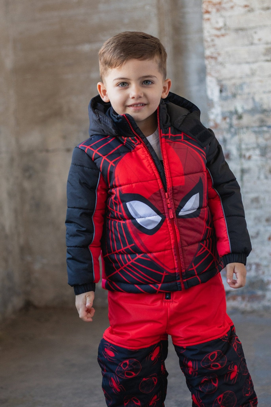 Marvel Spider - Man Zip Up Winter Snow Bib Ski Pants - imagikids