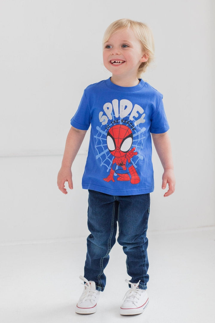 Marvel Spidey and His Amazing Friends 4 Pack Pullover T - Shirts - imagikids