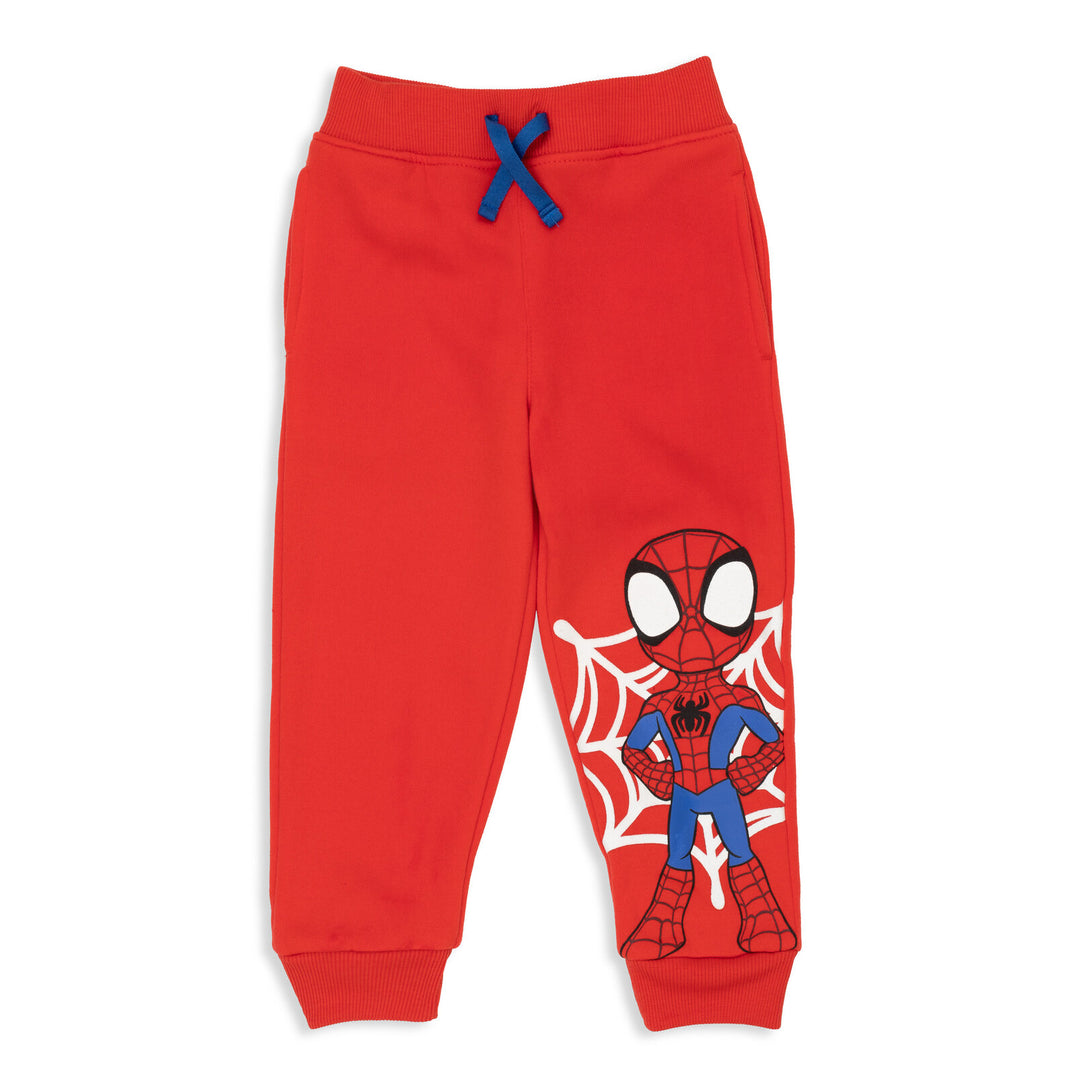 Marvel Spidey and His Amazing Friends - Pack de 2 pantalones jogger de forro polar