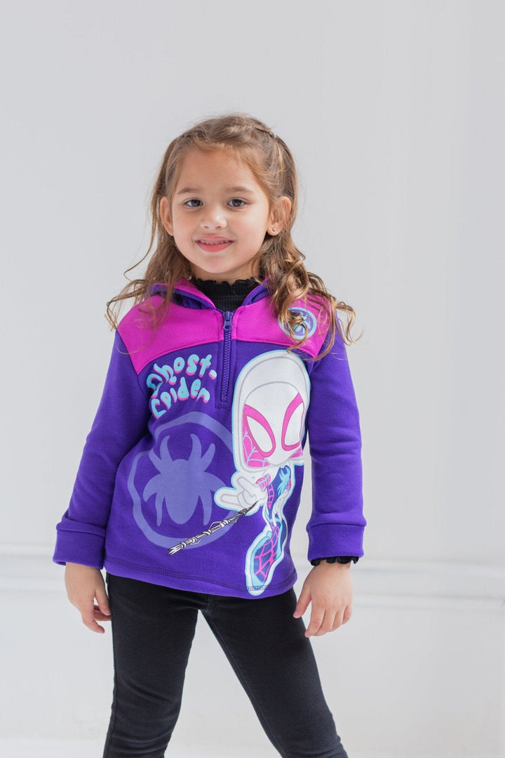 Marvel Spidey and His Amazing Friends Ghost - Spider Fleece Half Zip Hoodie - imagikids