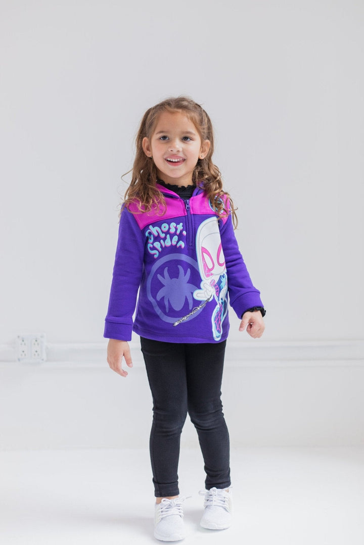 Marvel Spidey and His Amazing Friends Ghost - Spider Fleece Half Zip Hoodie - imagikids