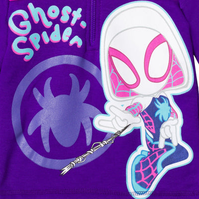 Marvel Spidey and His Amazing Friends Ghost - Spider Fleece Half Zip Hoodie - imagikids