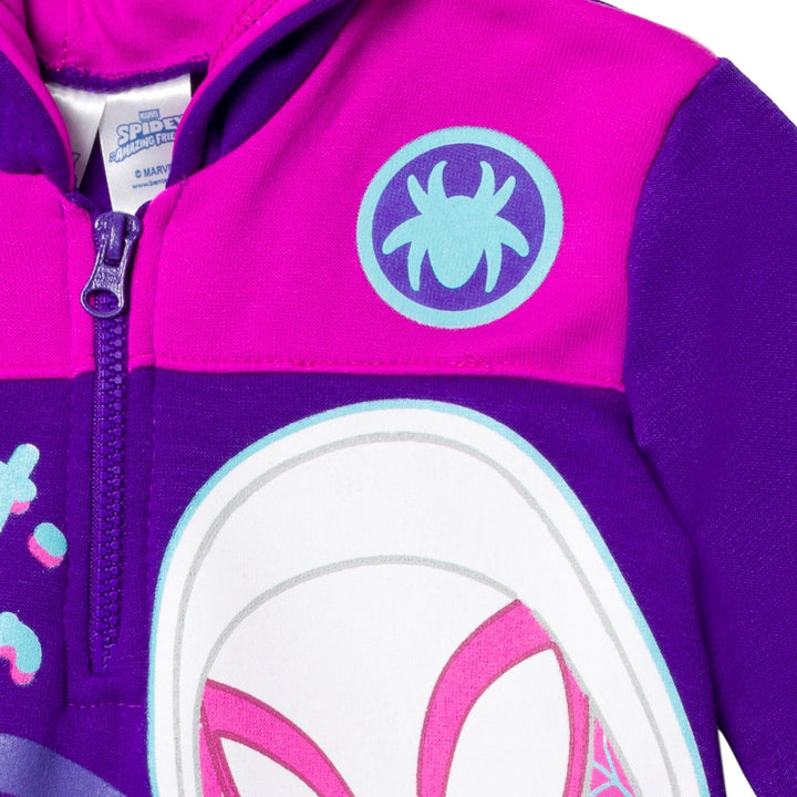 Marvel Spidey and His Amazing Friends Ghost - Spider Fleece Half Zip Hoodie - imagikids