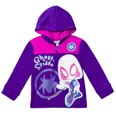 Marvel Spidey and His Amazing Friends Ghost-Spider Fleece Half Zip Hoodie