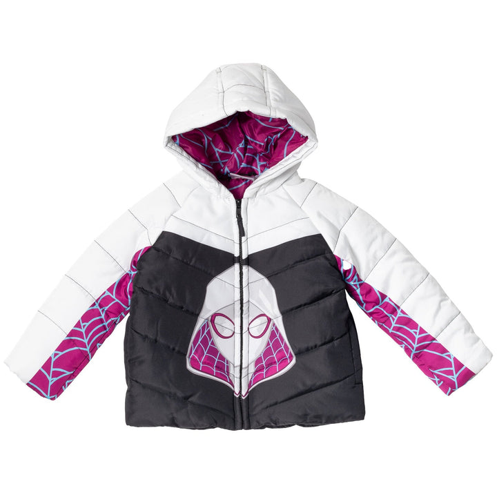 Marvel Spidey and His Amazing Friends Ghost - Spider Zip Up Puffer Jacket - imagikids