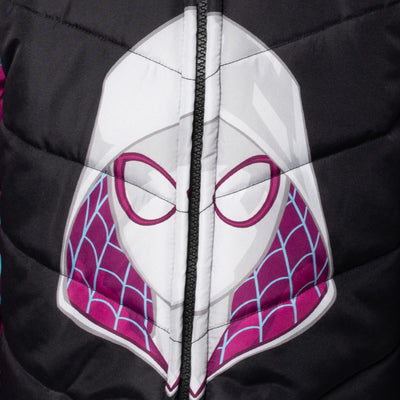 Marvel Spidey and His Amazing Friends Ghost-Spider Zip Up Puffer Jacket