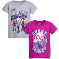 Marvel Spidey and His Amazing Friends Girls Pack de 2 camisetas para niños pequeños a niños pequeños